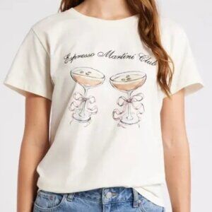 Golden Hour Espresso Martini Club Graphic T-Shirt – Size S – NWOT